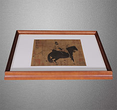 乐都书画装裱配框服务案例